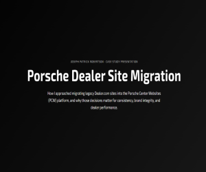 screenshot of migration project presentation